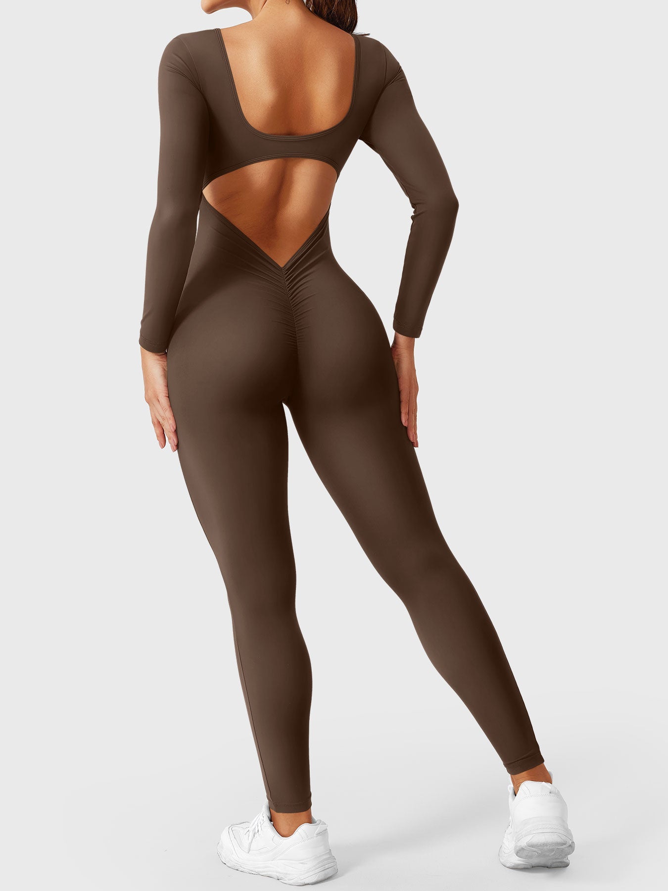 Yeoreo Lizvette V-Back Long Sleeves Jumpsuit