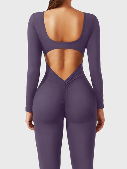 Yeoreo Lizvette V-Back Long Sleeves Jumpsuit