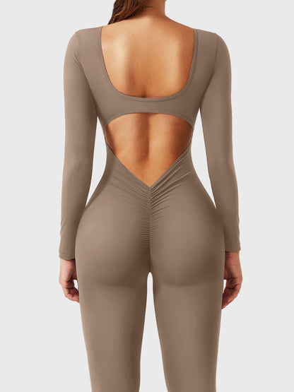 Yeoreo Lizvette V-Back Long Sleeves Jumpsuit
