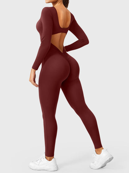 Yeoreo Lizvette V-Back Long Sleeves Jumpsuit