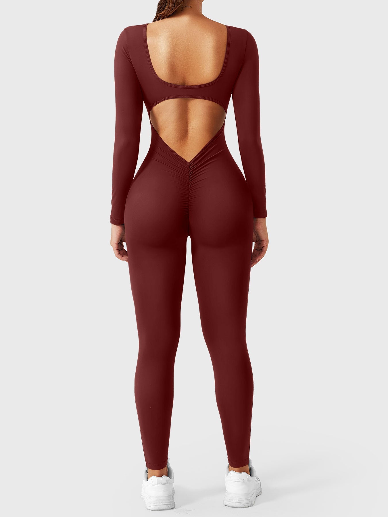 Yeoreo Lizvette V-Back Long Sleeves Jumpsuit