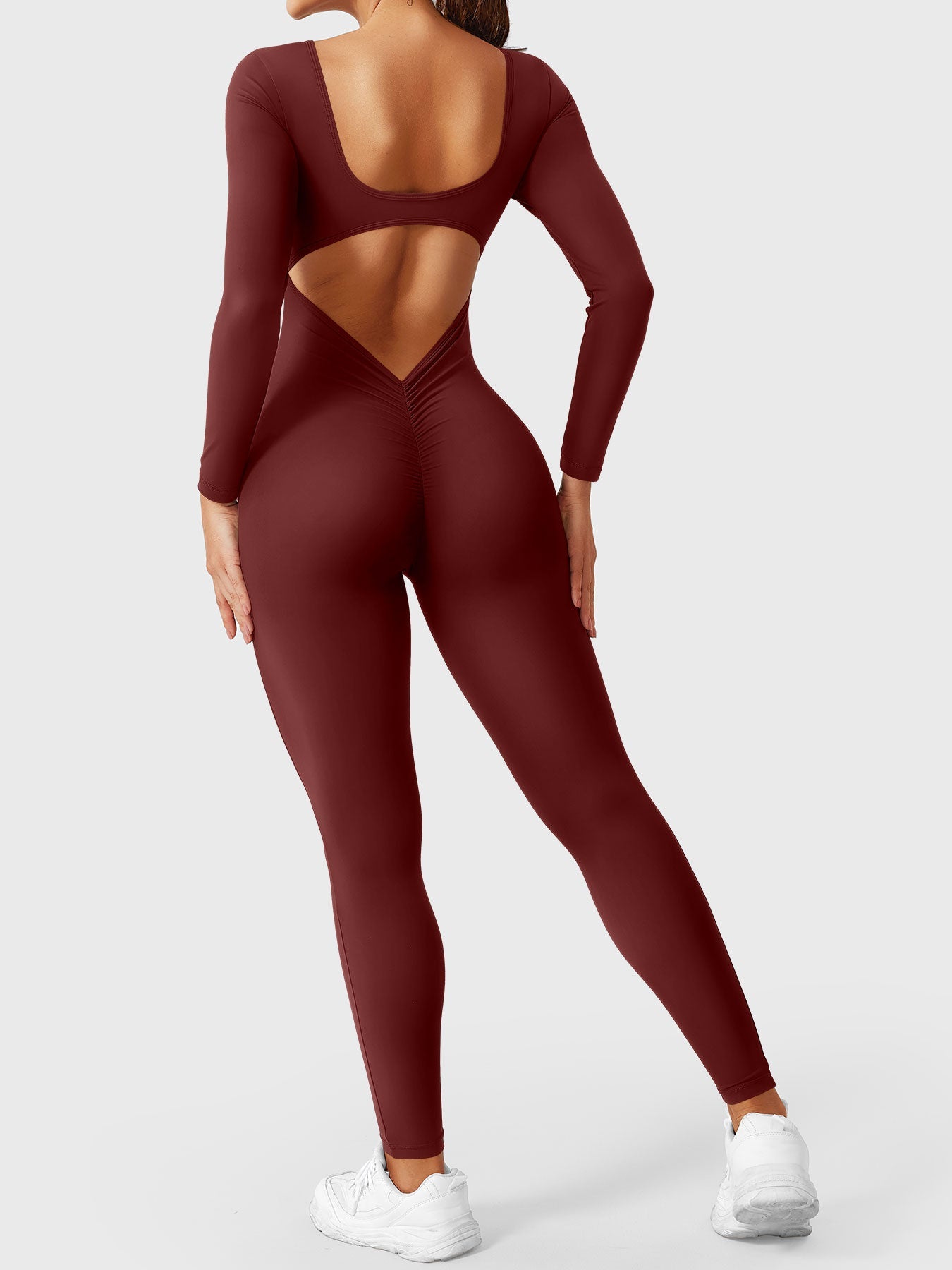 Yeoreo Lizvette V-Back Long Sleeves Jumpsuit