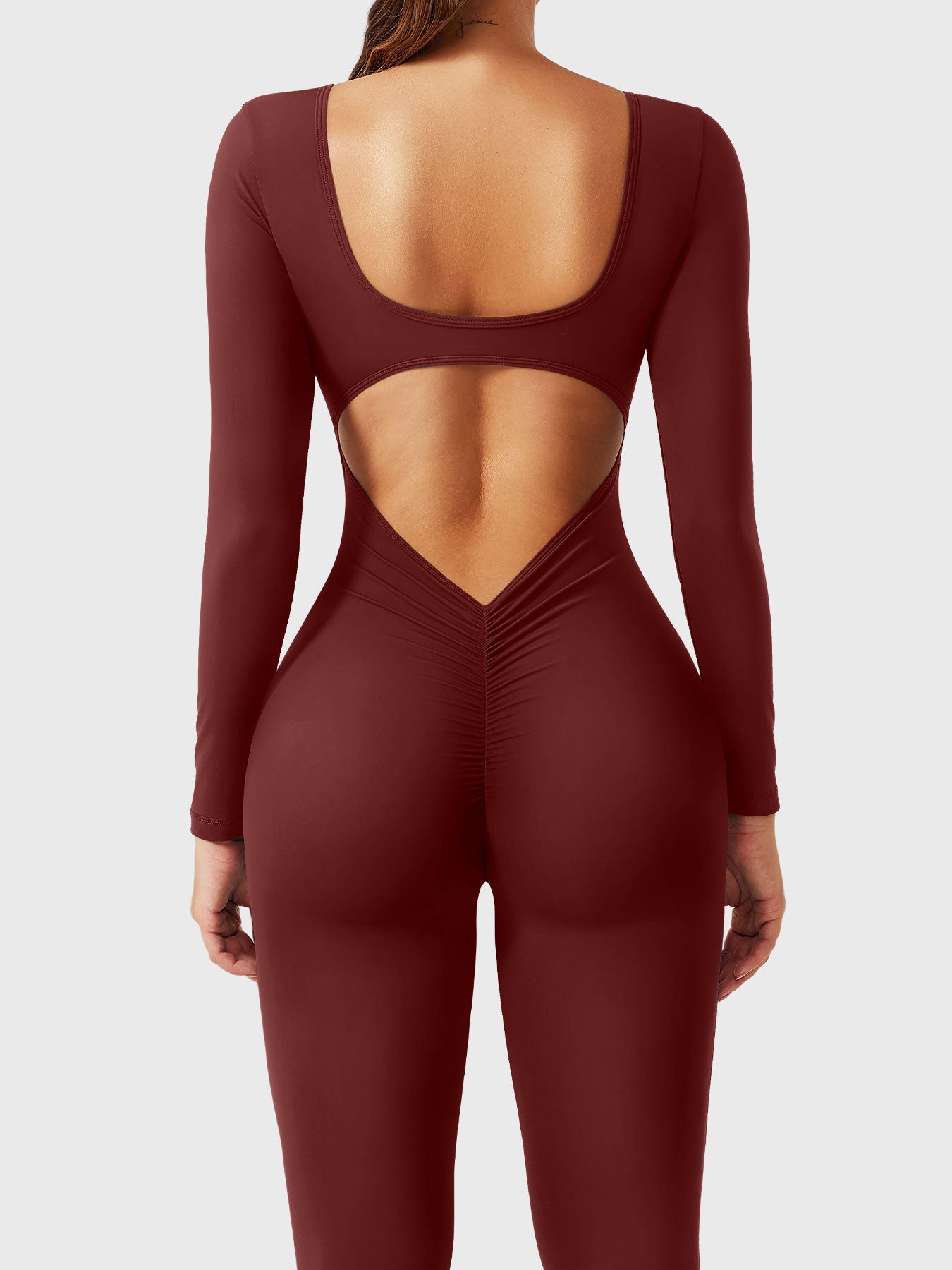 Yeoreo Lizvette V-Back Long Sleeves Jumpsuit