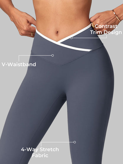Legging évasé Yeoreo Alberta avec bordure contrastante