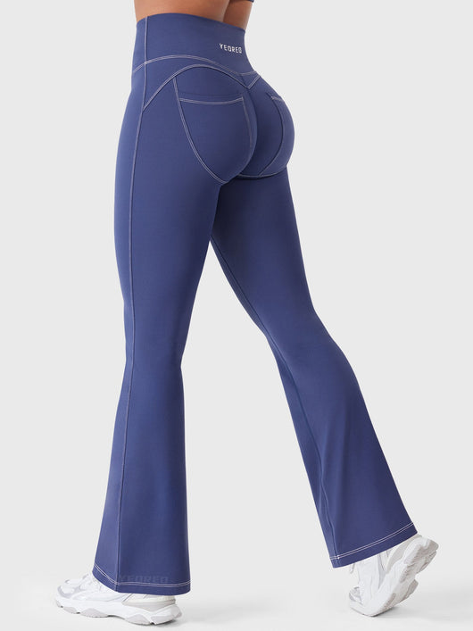 Yeoreo Astridy CoreFlex™ Faux Denim Flared Leggings