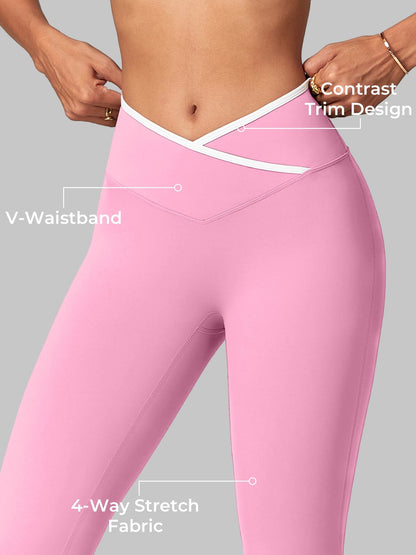 Legging évasé Yeoreo Alberta avec bordure contrastante