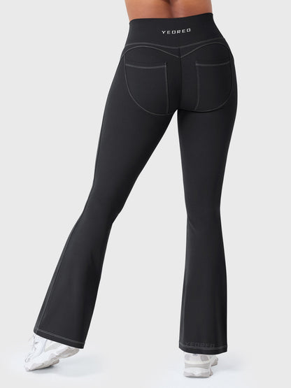 Yeoreo Astridy CoreFlex™ Legging évasé Faux Denim