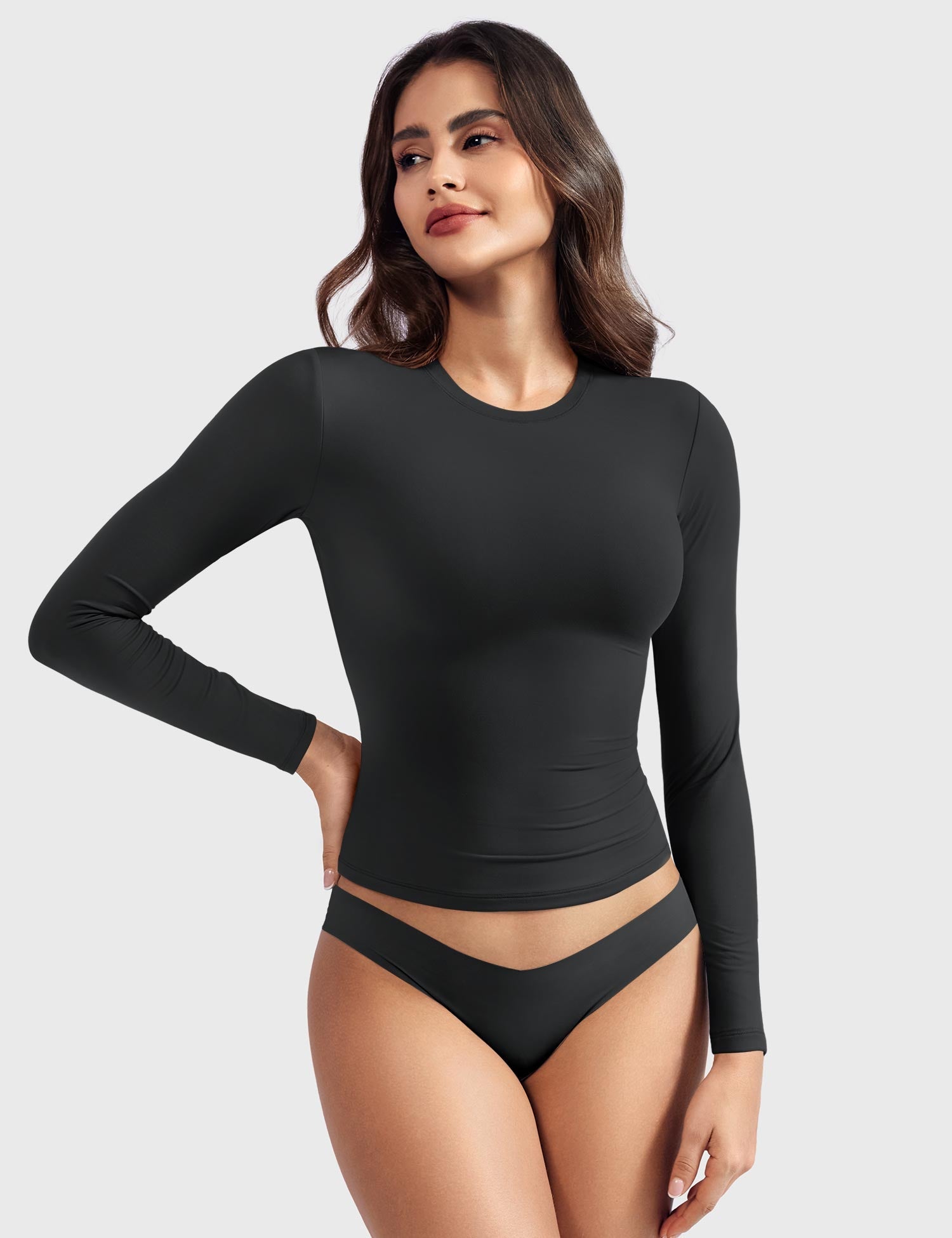 Yeoreo Sweeney Sculpting Long Sleeve Top