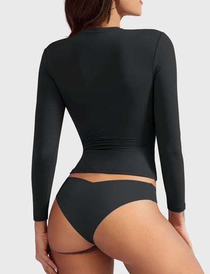 Yeoreo Sweeney Sculpting Long Sleeve Top