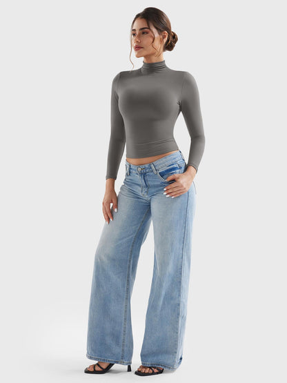 Yeoreo Sariah Turtleneck Long Sleeve Shirt