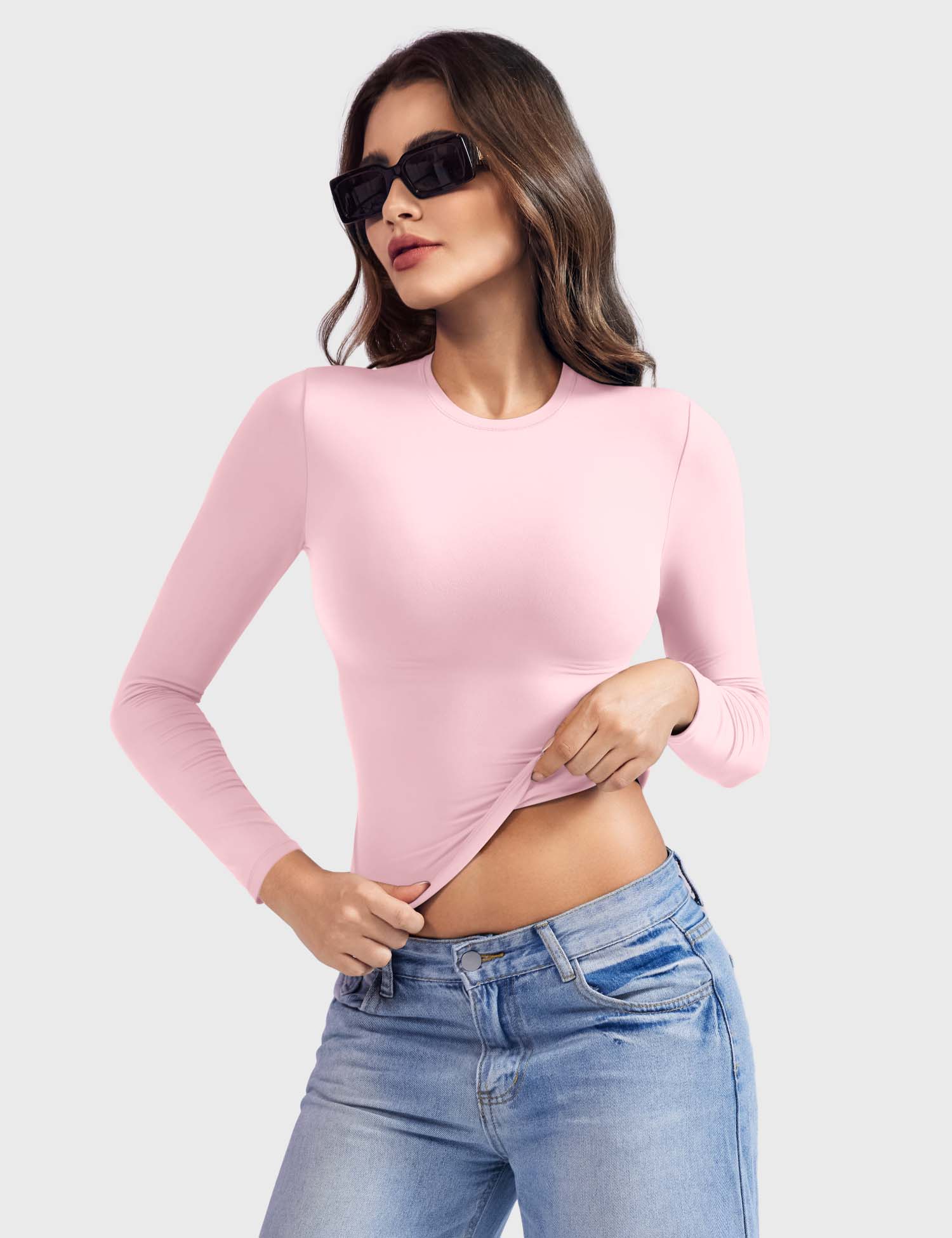 Yeoreo Sweeney Sculpting Long Sleeve Top