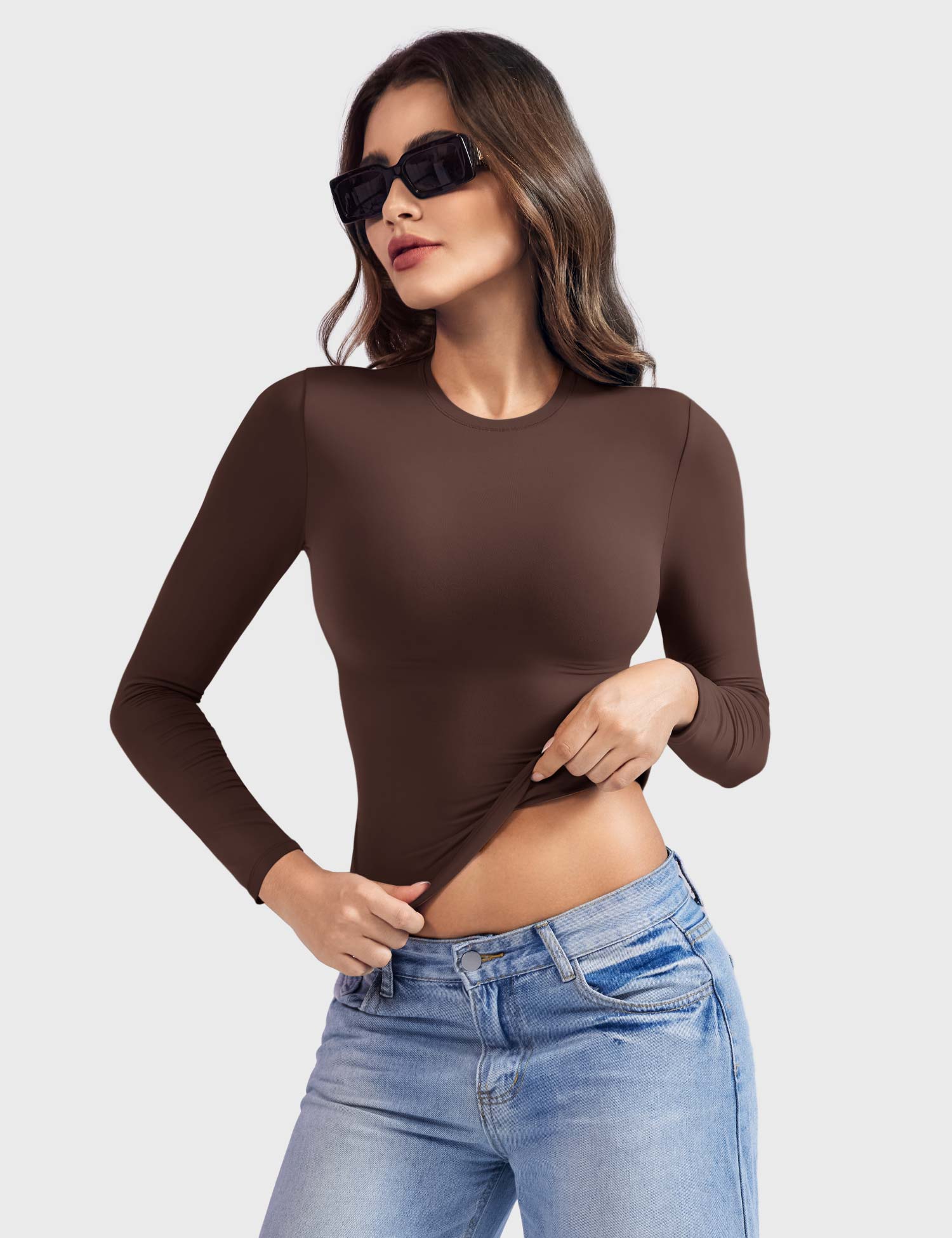 Yeoreo Sweeney Sculpting Long Sleeve Top