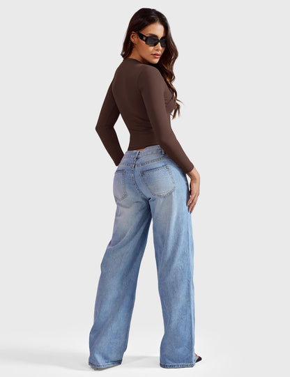 Yeoreo Sweeney Sculpting Long Sleeve Top