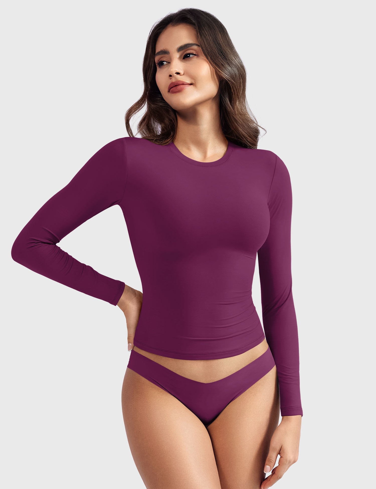 Yeoreo Sweeney Sculpting Long Sleeve Top