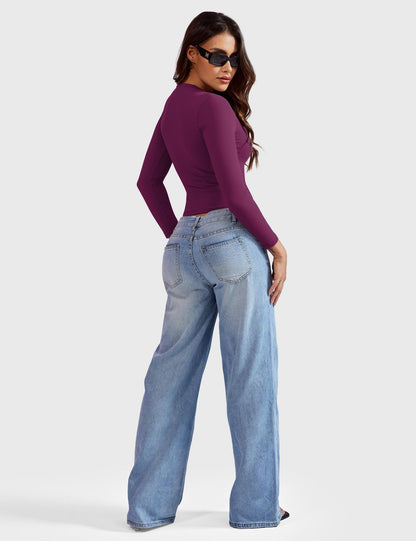 Yeoreo Sweeney Sculpting Long Sleeve Top