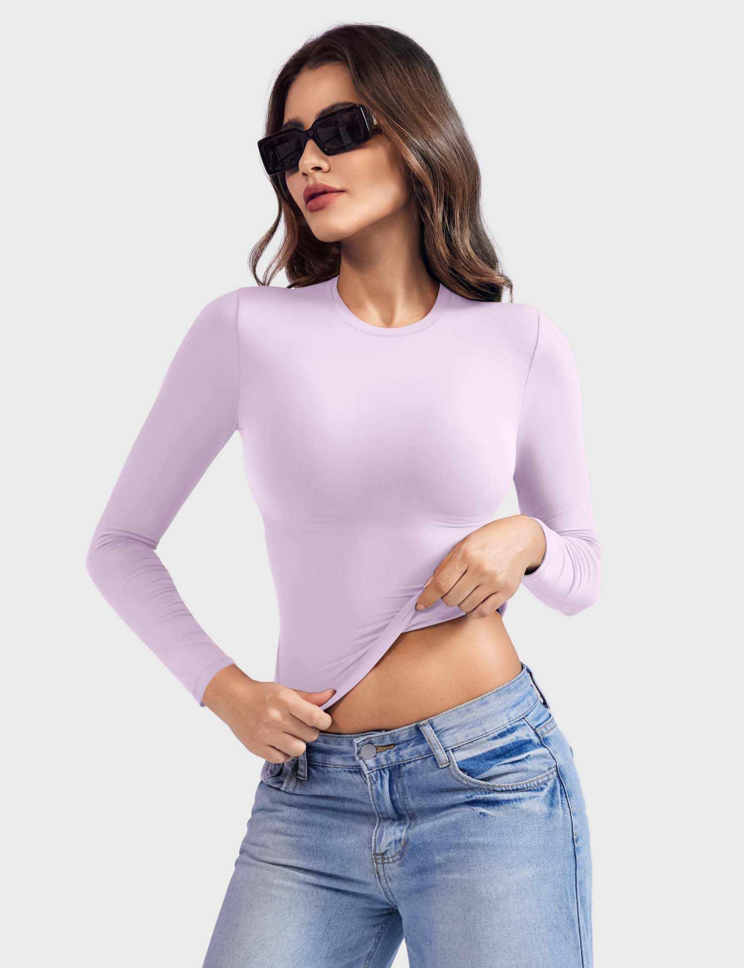 Yeoreo Sweeney Sculpting Long Sleeve Top
