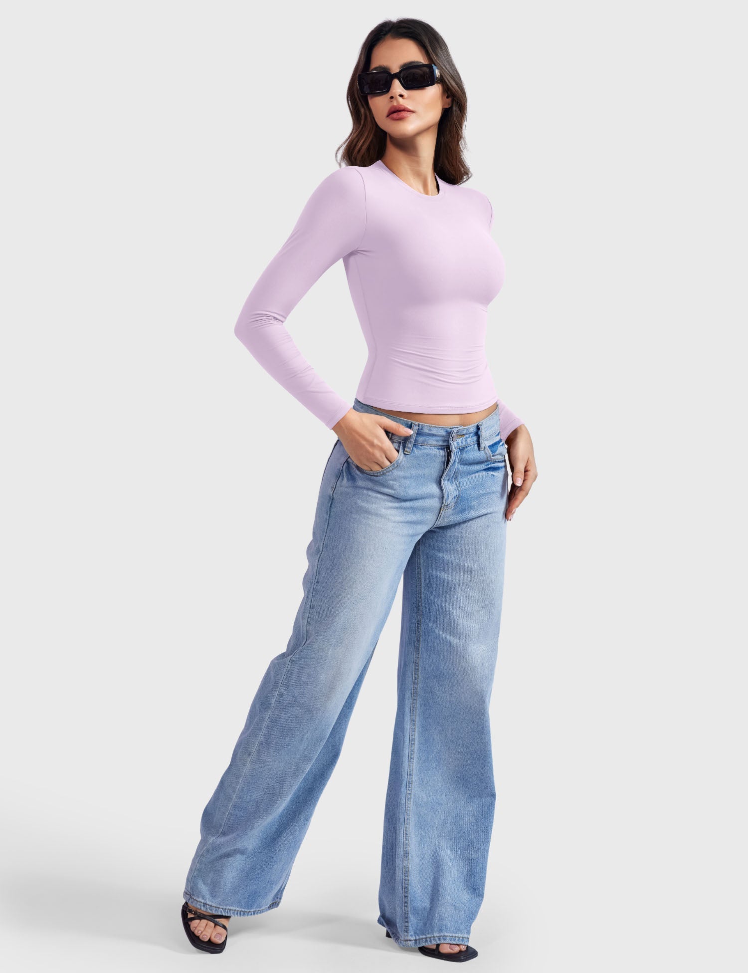 Yeoreo Sweeney Sculpting Long Sleeve Top