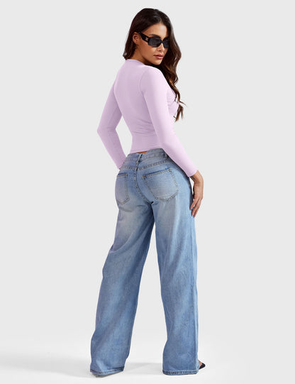 Yeoreo Sweeney Sculpting Long Sleeve Top
