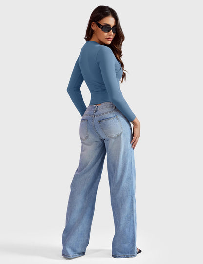 Yeoreo Sweeney Sculpting Long Sleeve Top