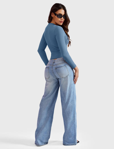 Yeoreo Sweeney Sculpting Long Sleeve Top
