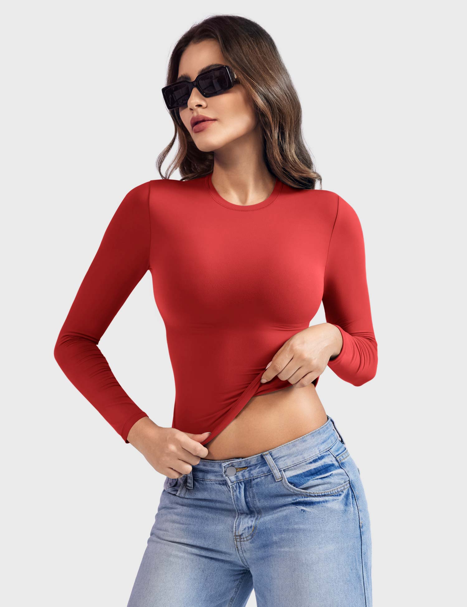 Yeoreo Sweeney Sculpting Long Sleeve Top