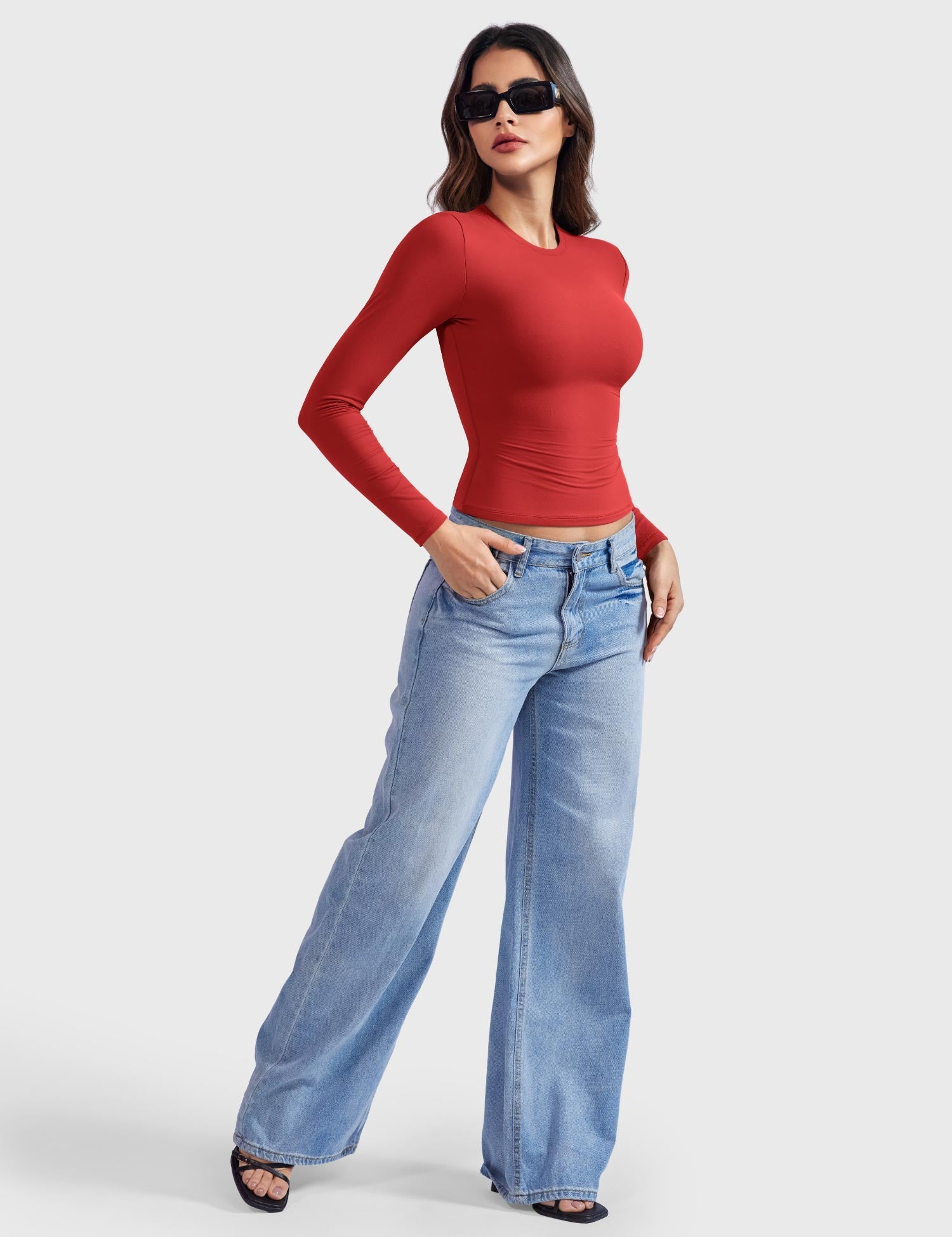 Yeoreo Sweeney Sculpting Long Sleeve Top