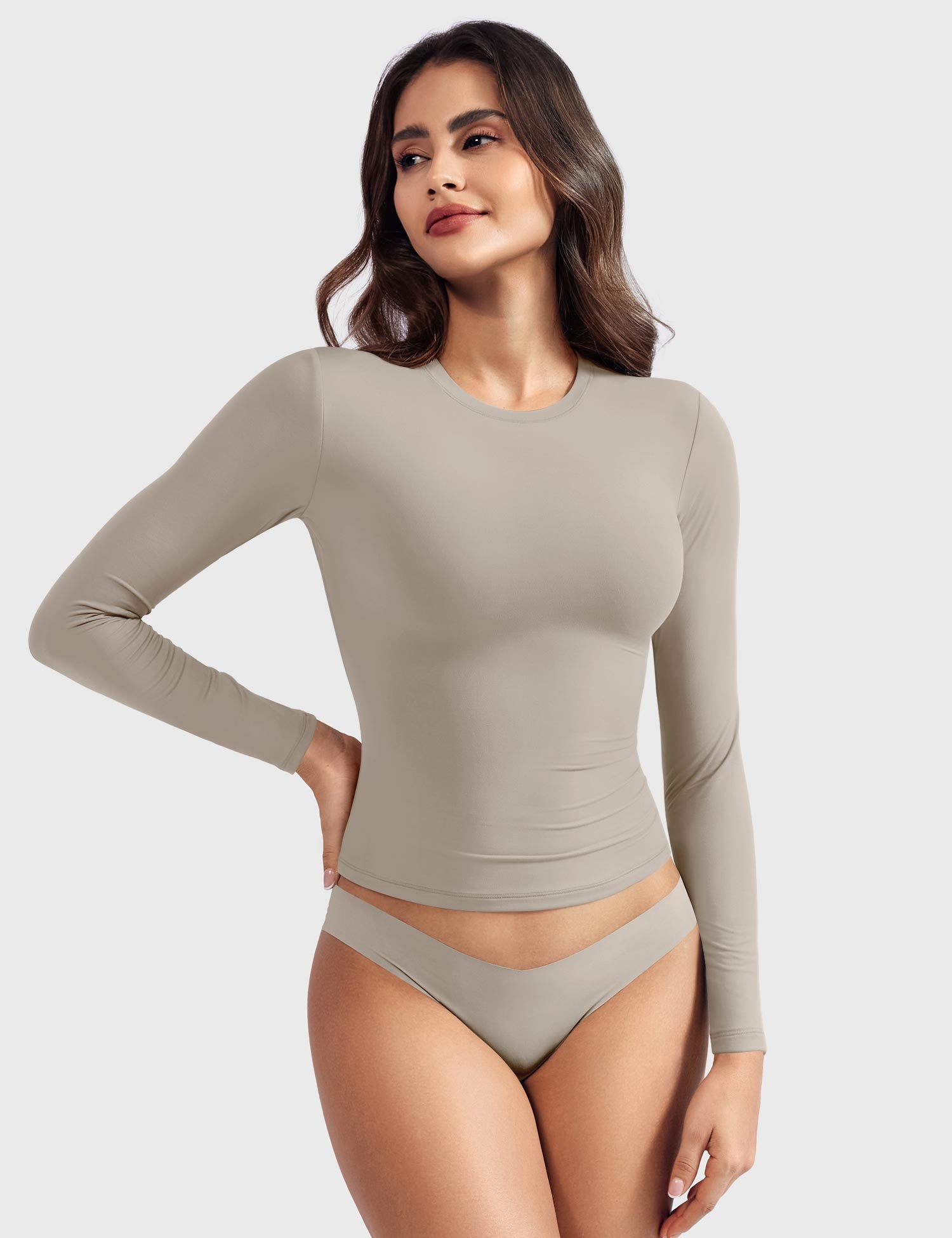 Yeoreo Sweeney Sculpting Long Sleeve Top