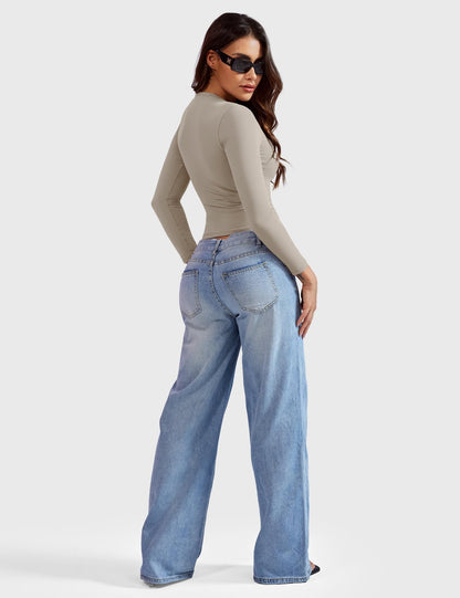 Yeoreo Sweeney Sculpting Long Sleeve Top