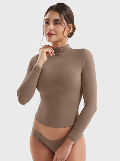 Yeoreo Sariah Turtleneck Long Sleeve Shirt