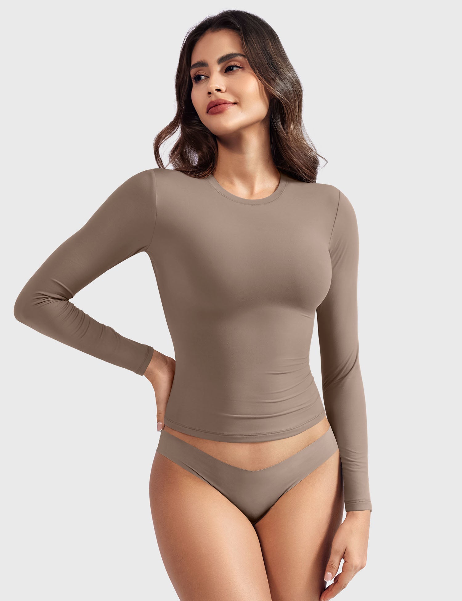 Yeoreo Sweeney Sculpting Long Sleeve Top