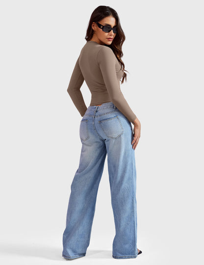 Yeoreo Sweeney Sculpting Long Sleeve Top