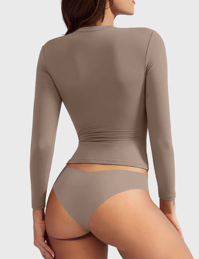 Yeoreo Sweeney Sculpting Long Sleeve Top
