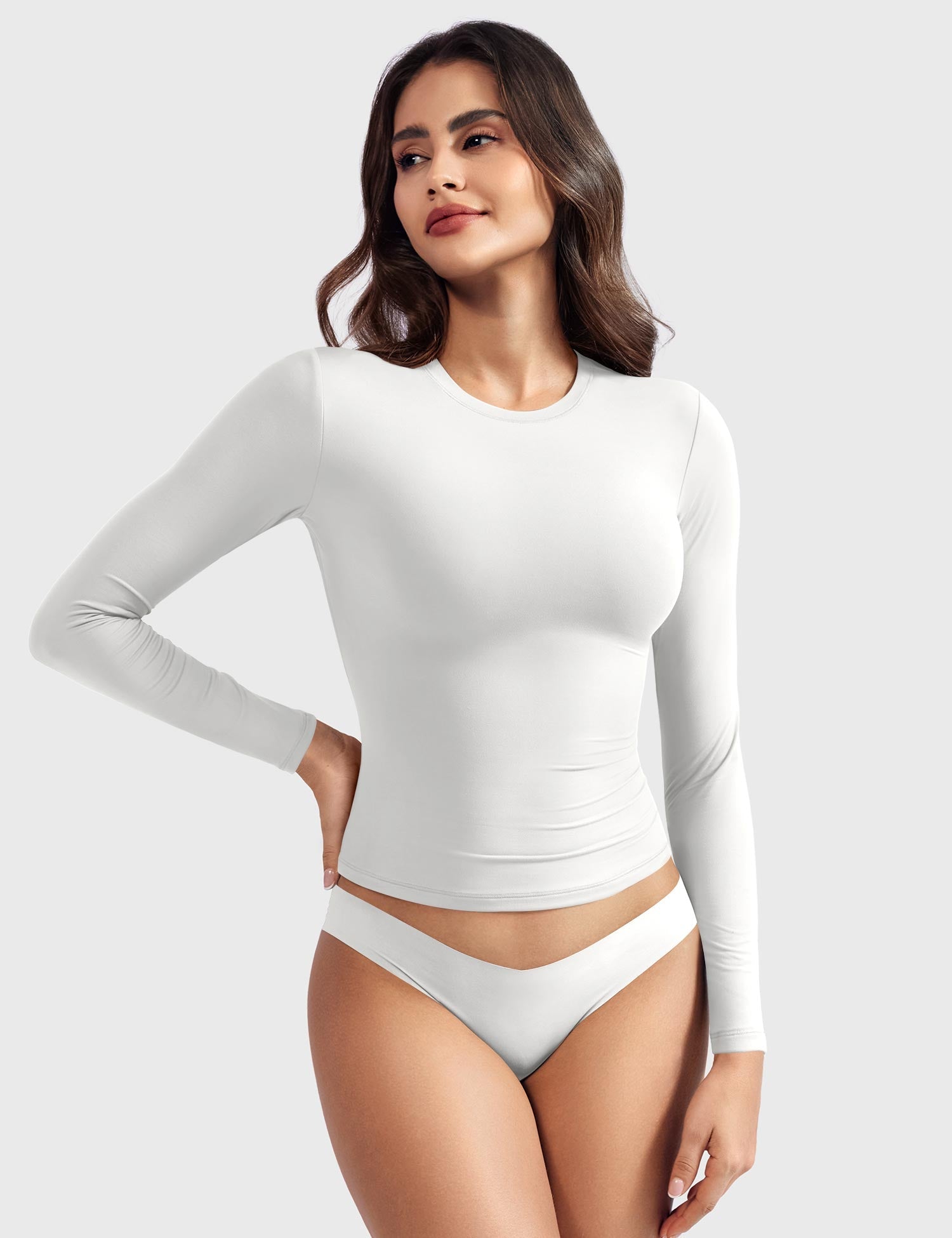 Yeoreo Sweeney Sculpting Long Sleeve Top
