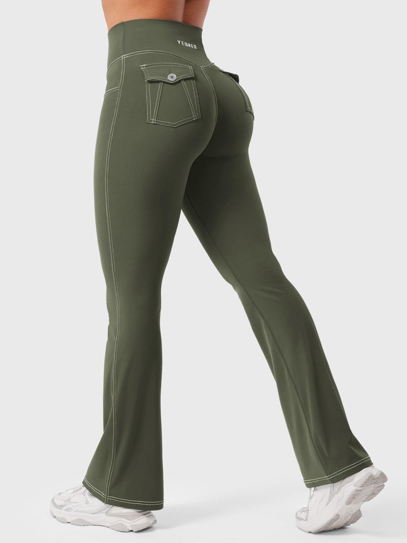 Yeoreo Bernicy CoreFlex™ Faux Denim Flared Leggings
