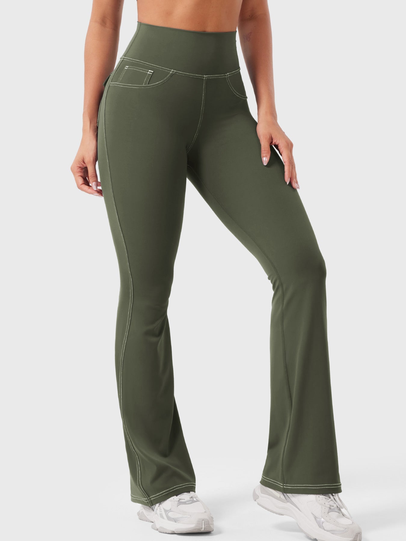 Yeoreo Bernicy CoreFlex™ Faux Denim Flared Leggings