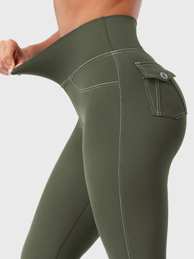 Yeoreo Bernicy CoreFlex™ Faux Denim Flared Leggings