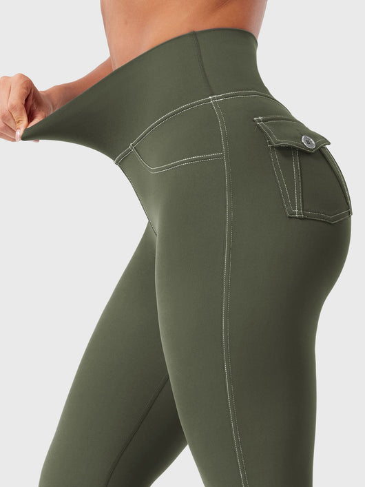 Yeoreo Bernicy CoreFlex™ Faux Denim Flared Leggings