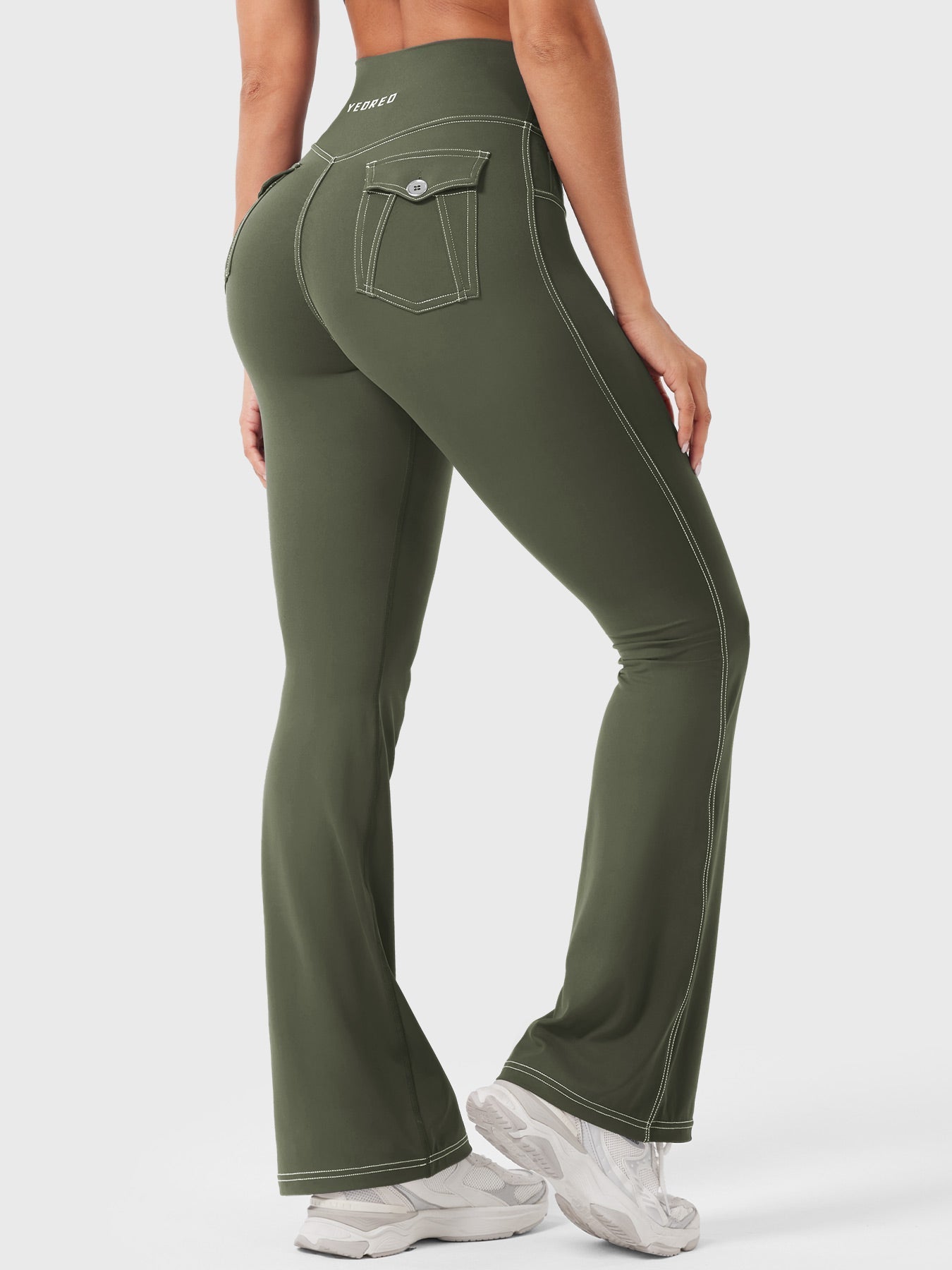 Yeoreo Bernicy CoreFlex™ Faux Denim Flared Leggings