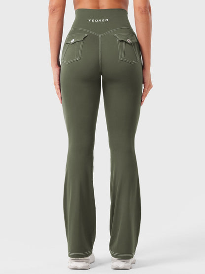 Yeoreo Bernicy CoreFlex™ Faux Denim Flared Leggings