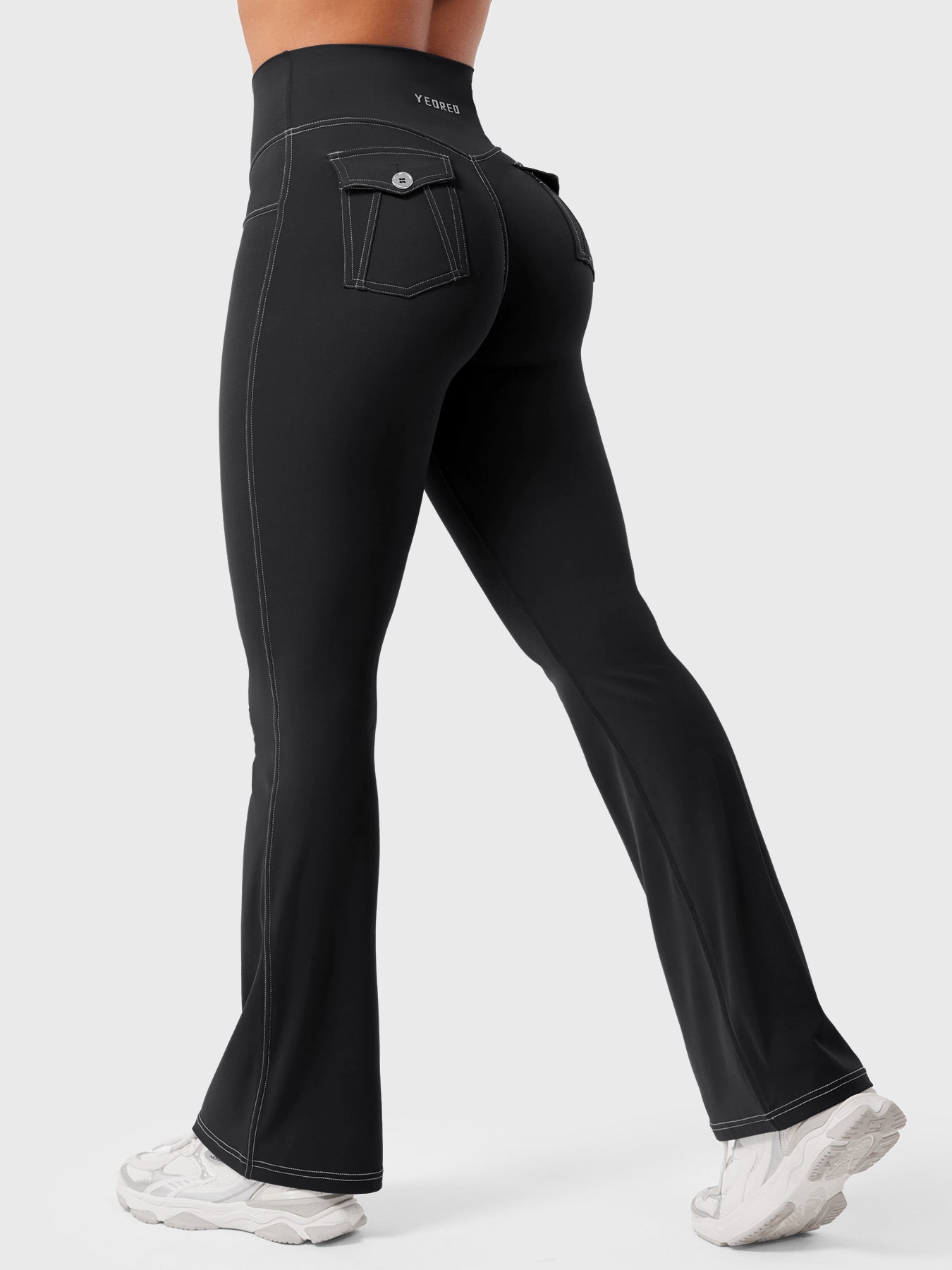 Yeoreo Bernicy CoreFlex™ Faux Denim Flared Leggings