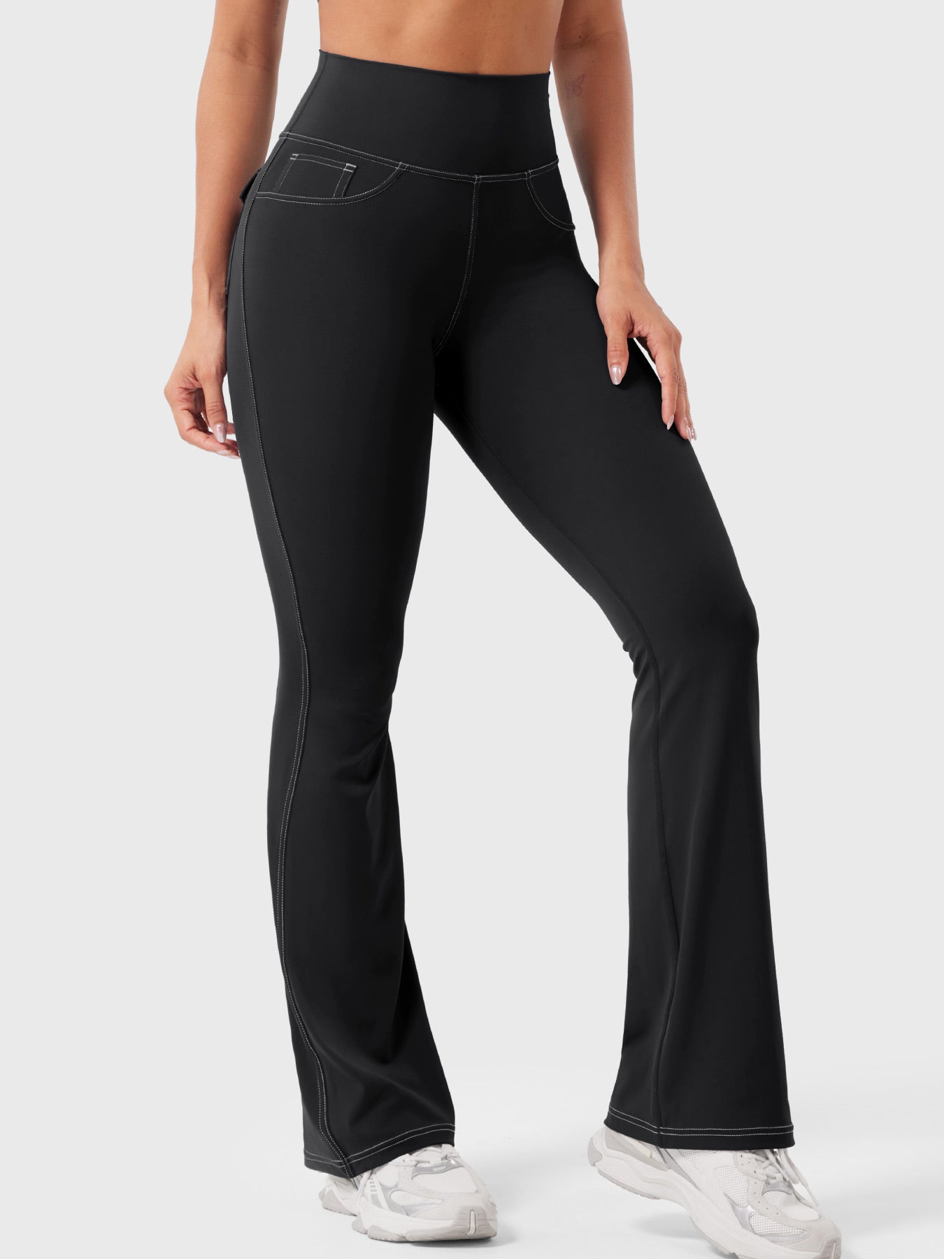 Yeoreo Bernicy CoreFlex™ Faux Denim Flared Leggings