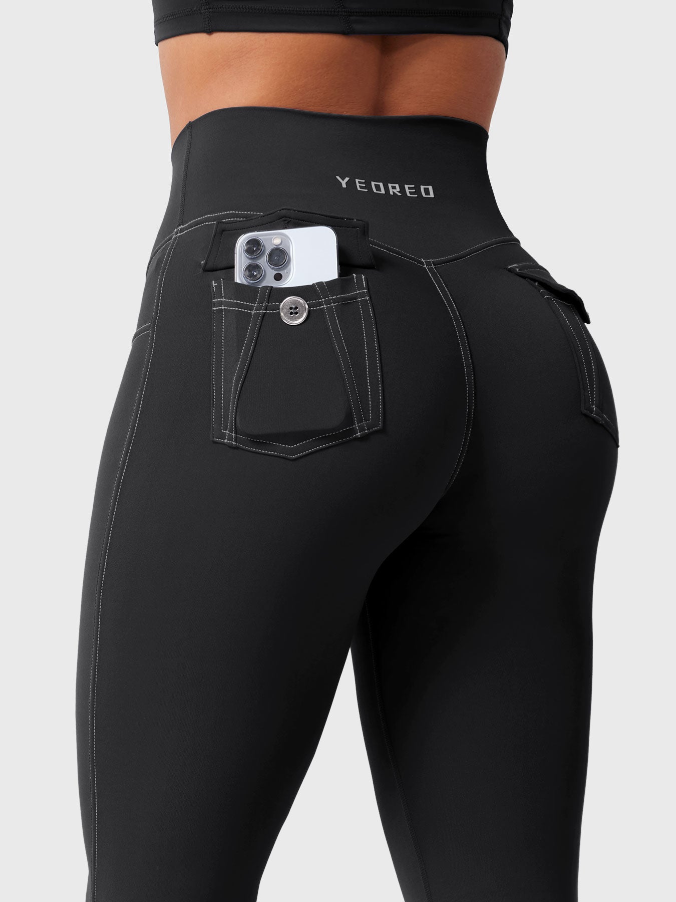 Yeoreo Bernicy CoreFlex™ Faux Denim Flared Leggings