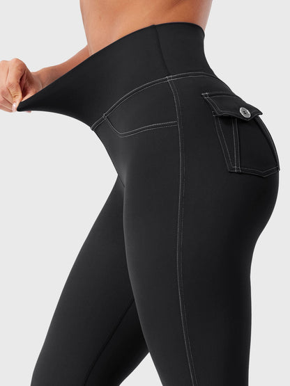 Yeoreo Bernicy CoreFlex™ Faux Denim Flared Leggings