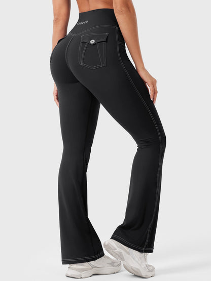 Yeoreo Bernicy CoreFlex™ Faux Denim Flared Leggings