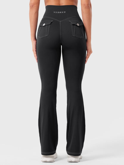 Yeoreo Bernicy CoreFlex™ Faux Denim Flared Leggings