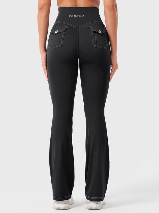 Yeoreo Bernicy CoreFlex™ Faux Denim Flared Leggings