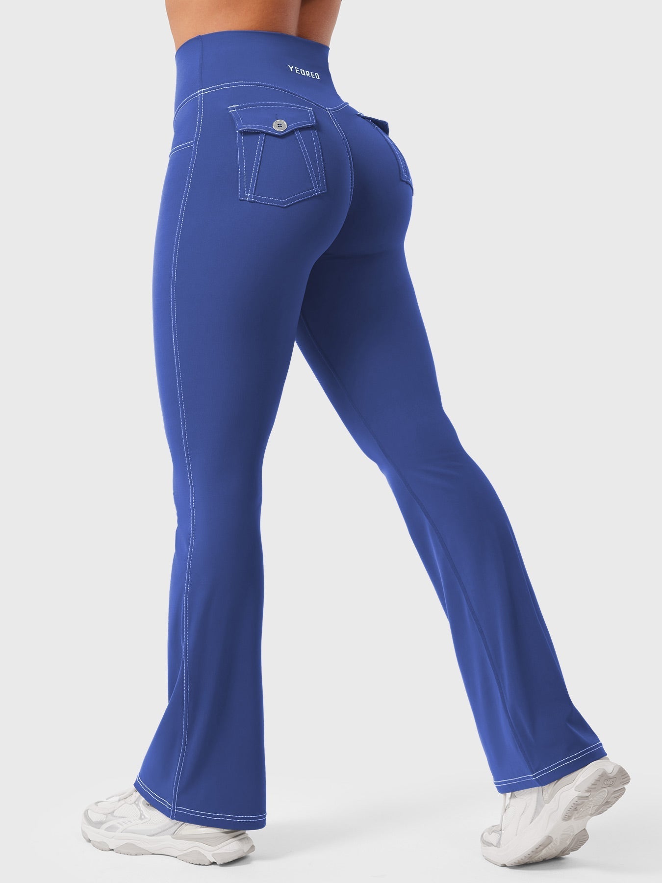 Yeoreo Bernicy CoreFlex™ Faux Denim Flared Leggings
