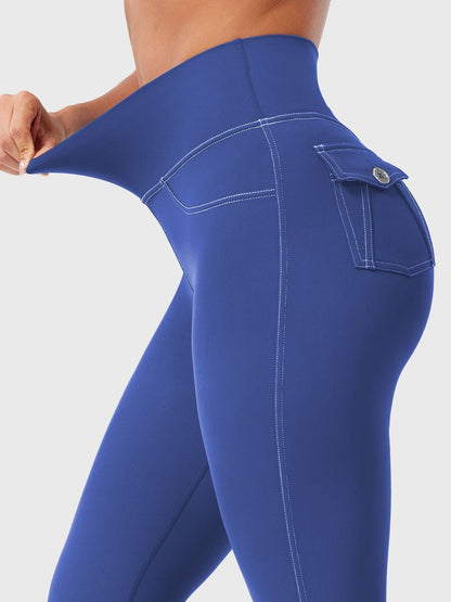 Yeoreo Bernicy CoreFlex™ Faux Denim Flared Leggings