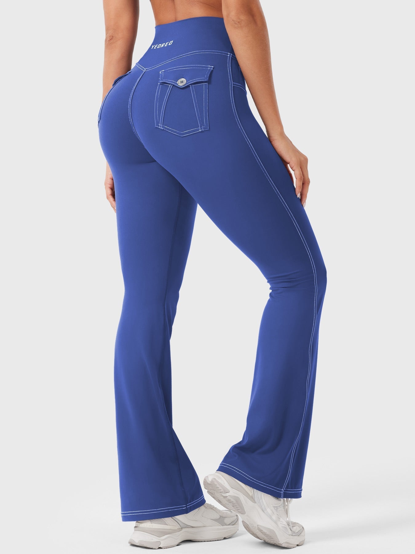 Yeoreo Bernicy CoreFlex™ Faux Denim Flared Leggings