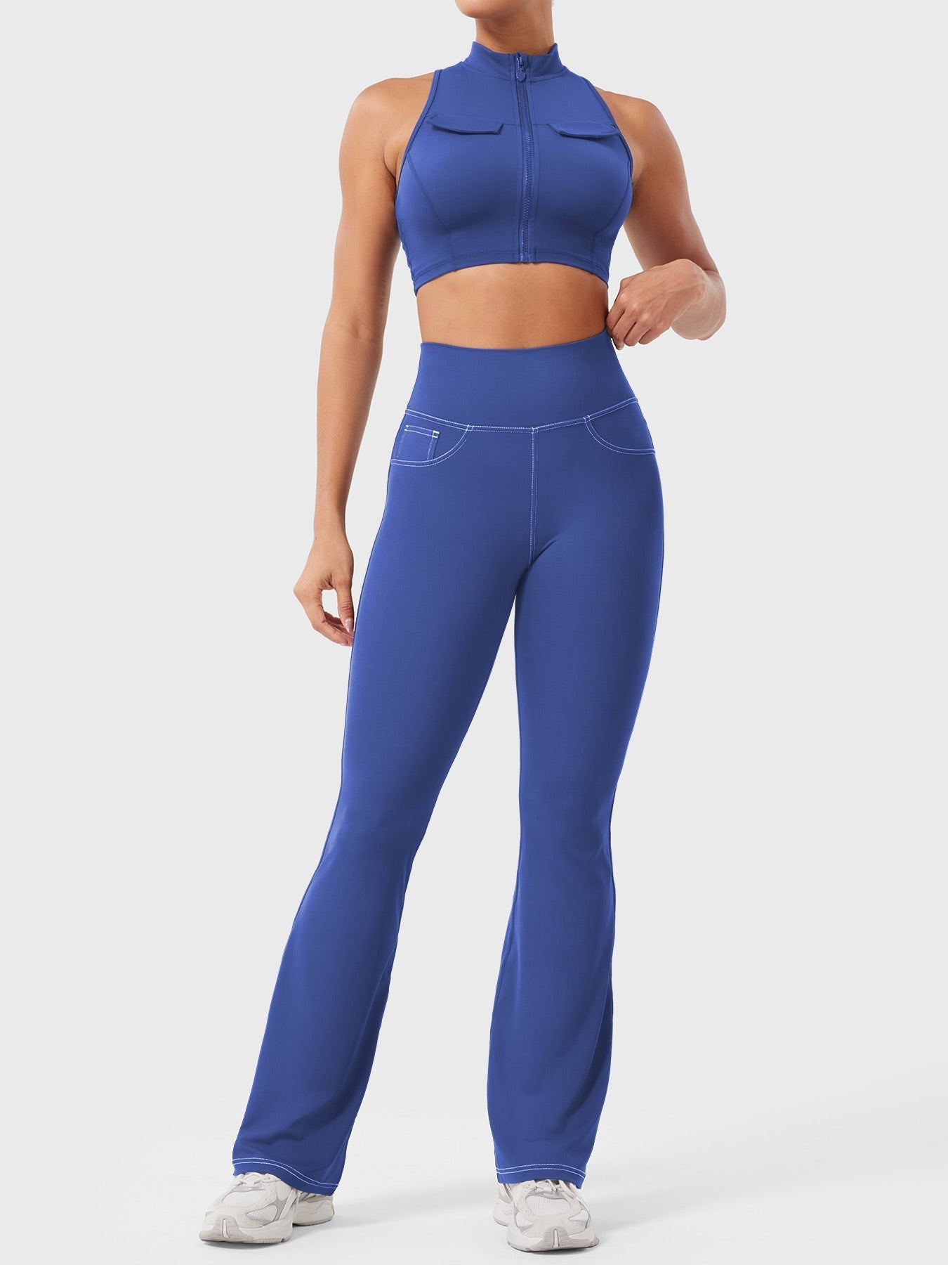Yeoreo Bernicy CoreFlex™ Faux Denim Flared Leggings